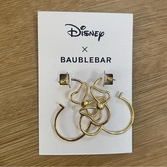 Disney x Baublebar Minnie Mouse Outline Earrings - Picture 1 of 3